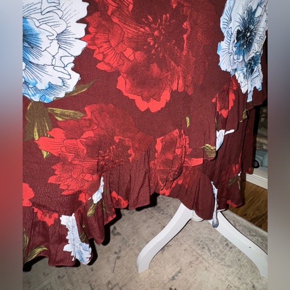 Anthropologie Plenty By Tracy Reese Aleah Floral Faux Wrap Dress Size M EUC - Picture 8 of 15